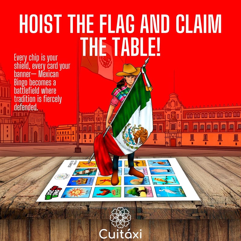 CuitÃ¡xi The Mexican Bingo Game for 20 Players Made in Mexico with Didactic Mexican pesos - Mexican Gifts de lujo Mexicano - Spanish Bingo - Juegos de mesa - Spanish Board Games - Image 3